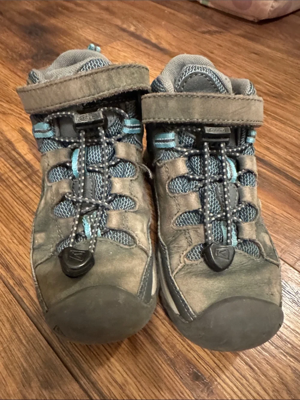 Keen Kids' Gray and Blue Hiking Boots
